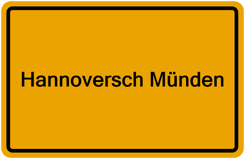 Handelsregisterauszug Hannoversch Münden